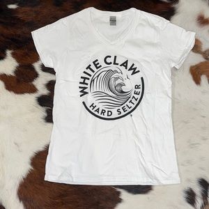 White Claw V Neck cotton T!